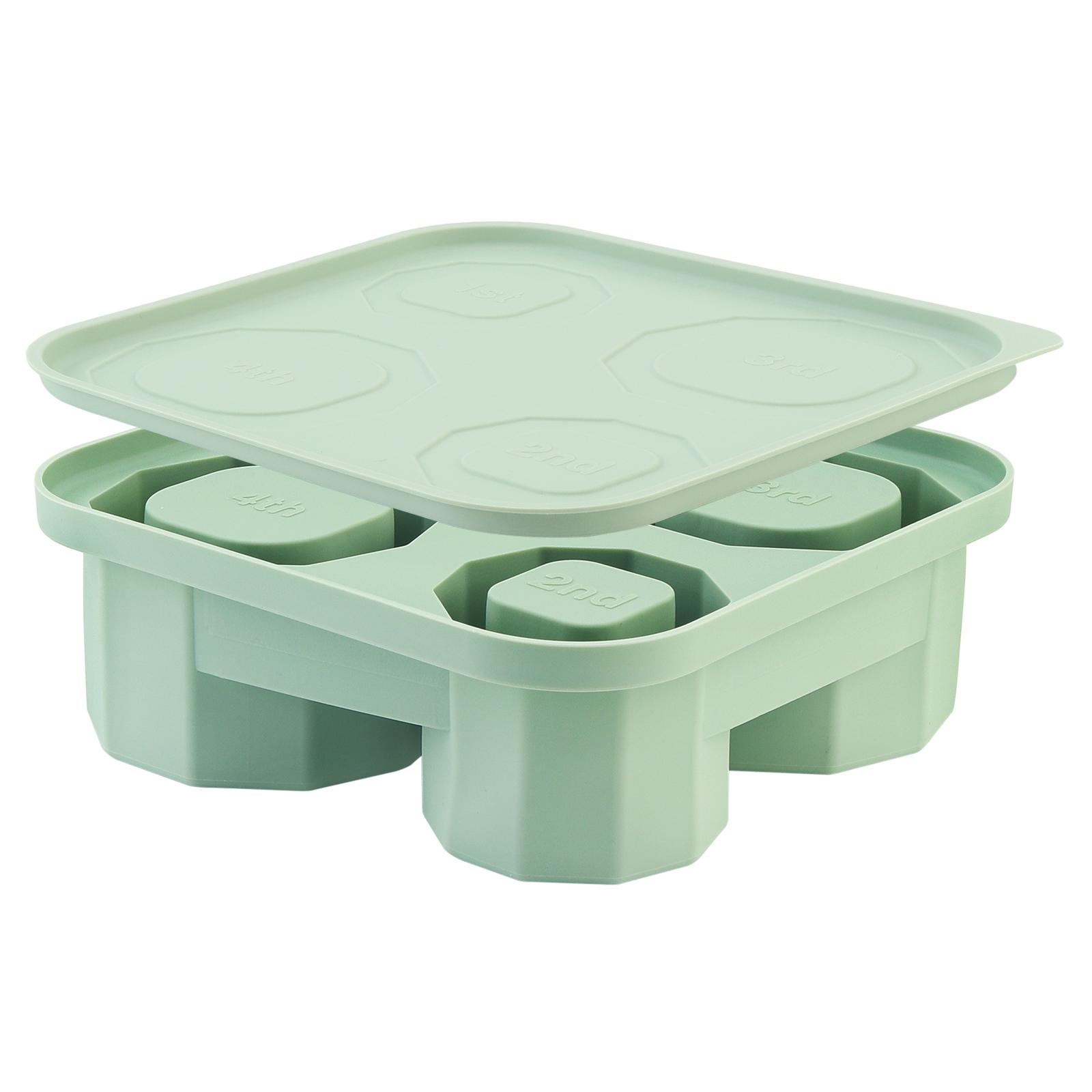 

Силиконовый многоразовый цилиндрический лоток для кубиков льда большой вместимости, легко извлекаемый бежевый