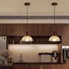 Oeny Japanese Retro Glass Pendant Light