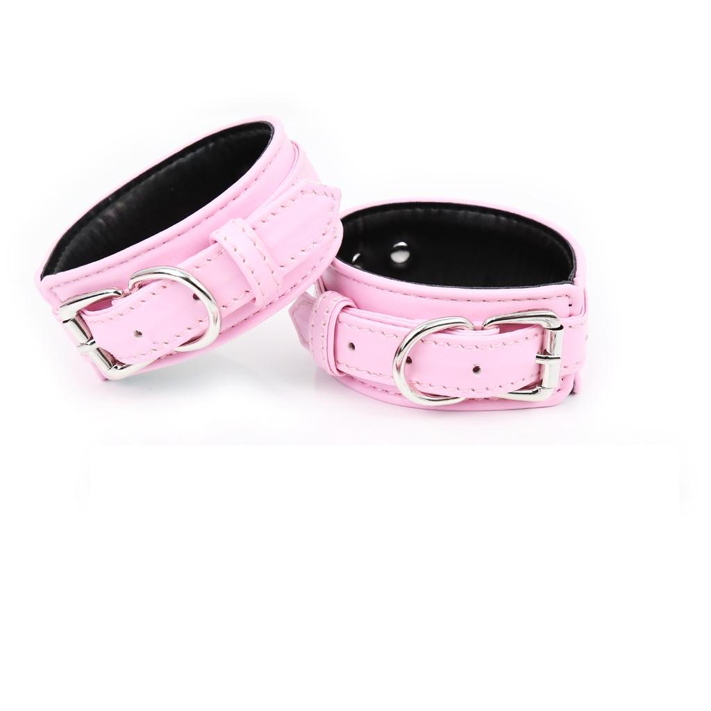 Puppy Play SM Bondage Kit Waistband, Wrist & Thigh Cuffs, Cross Buckle, Adult Games Restraints Handcuffs Leg Cuff Sex Toys