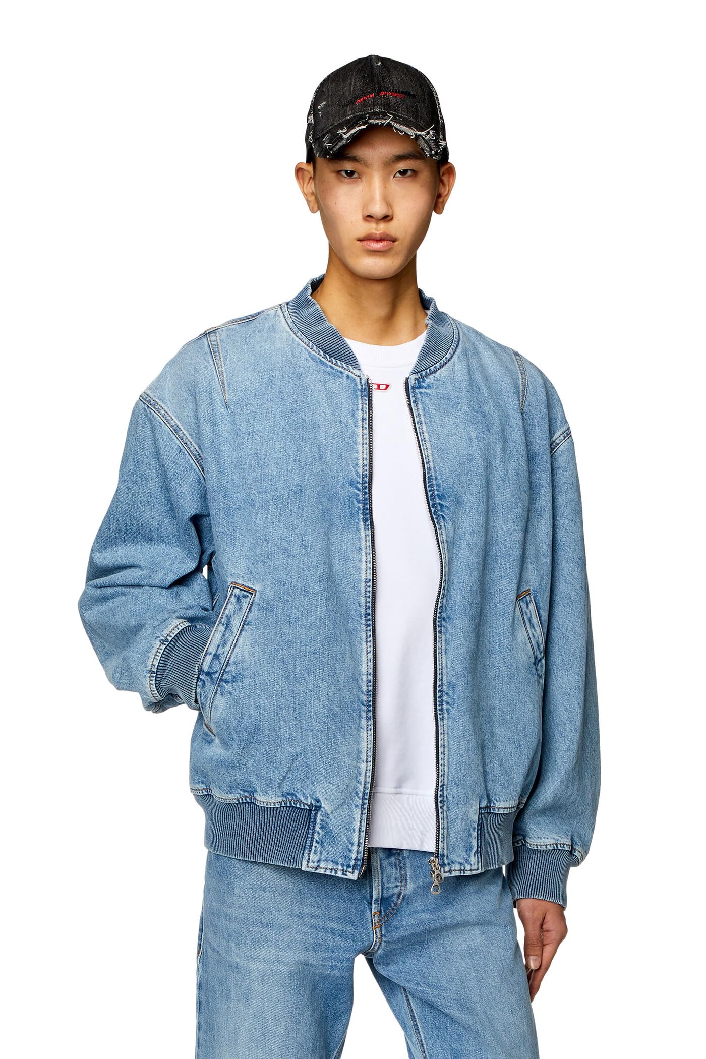 

Джинсова куртка JACKET A1282709I29 XL Індиго Синій 01 [Diesel] Чоловіча D-VINZ