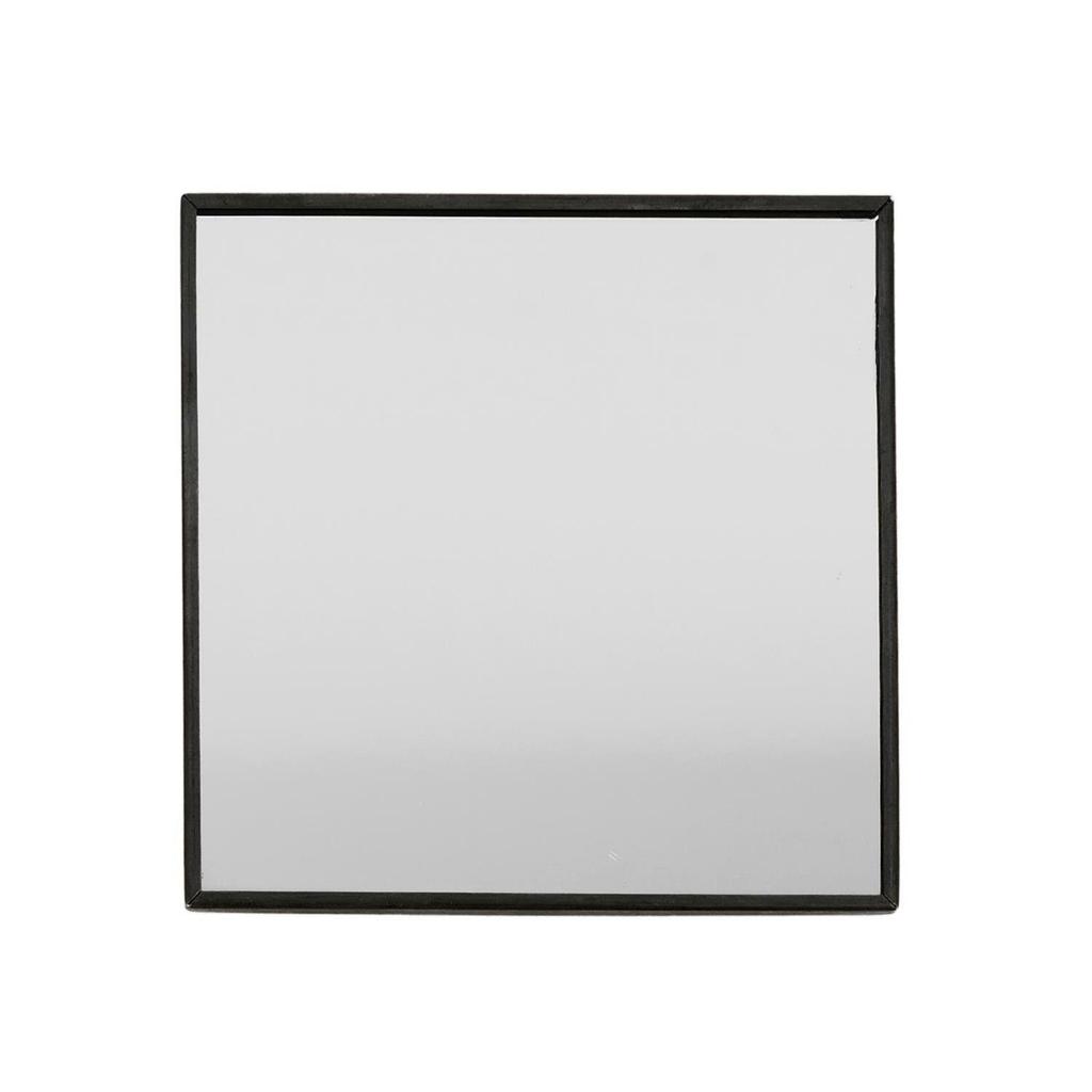 Quadratischer Spiegelständer Schwarz
