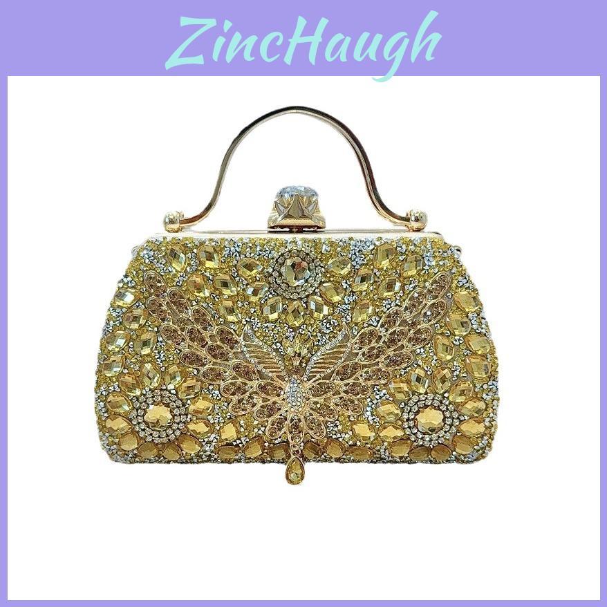 New Cross-border European And American Crystal Handbag Shining Fashion Evening Bag