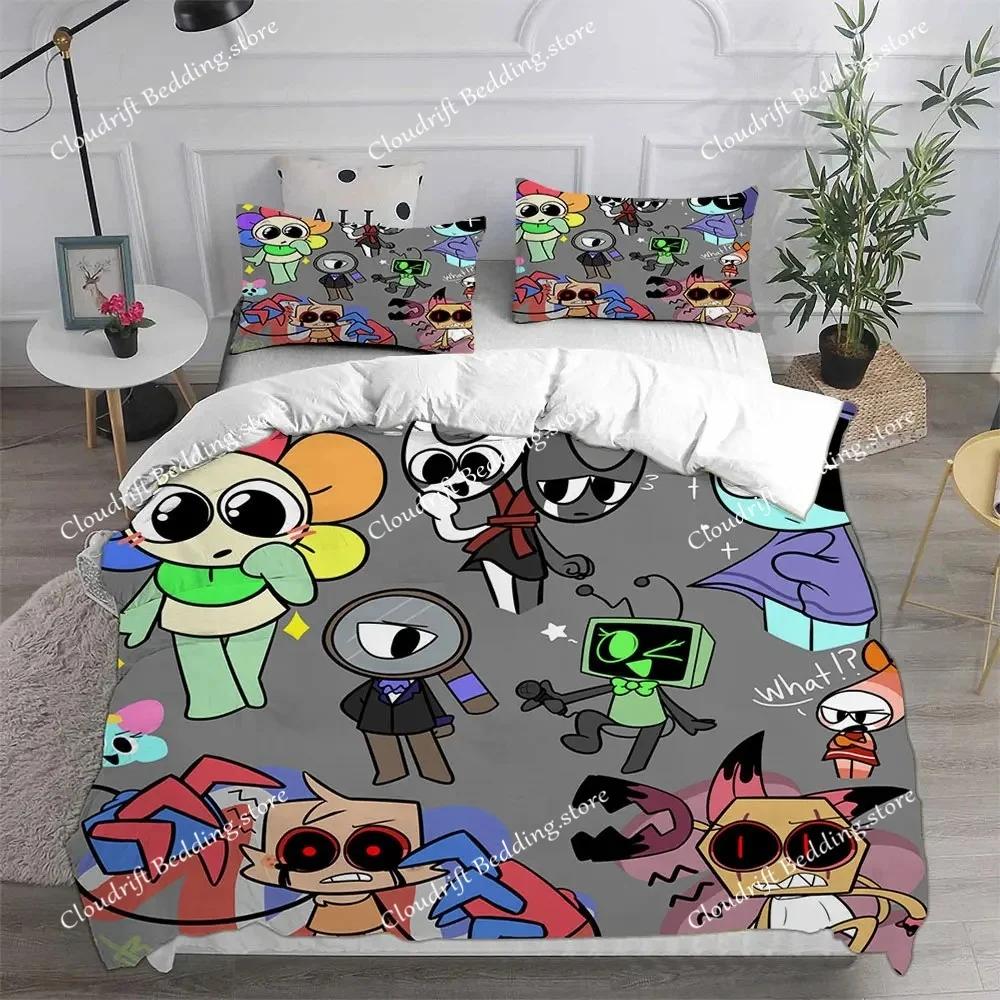 D-Dandy's Welt Bettwäscheset Spiel 3D-bedrucktes Bettbezug-Set Mit Kissenbezügen Junge Mädchen Teenager Kinder Geburtstagsgeschenk Weiche Bettwäsche02
