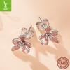 S925 Sterling Silver Autumn Flower Language Stud Earrings Women'S Romantic Autumn Flower Stud Earrings