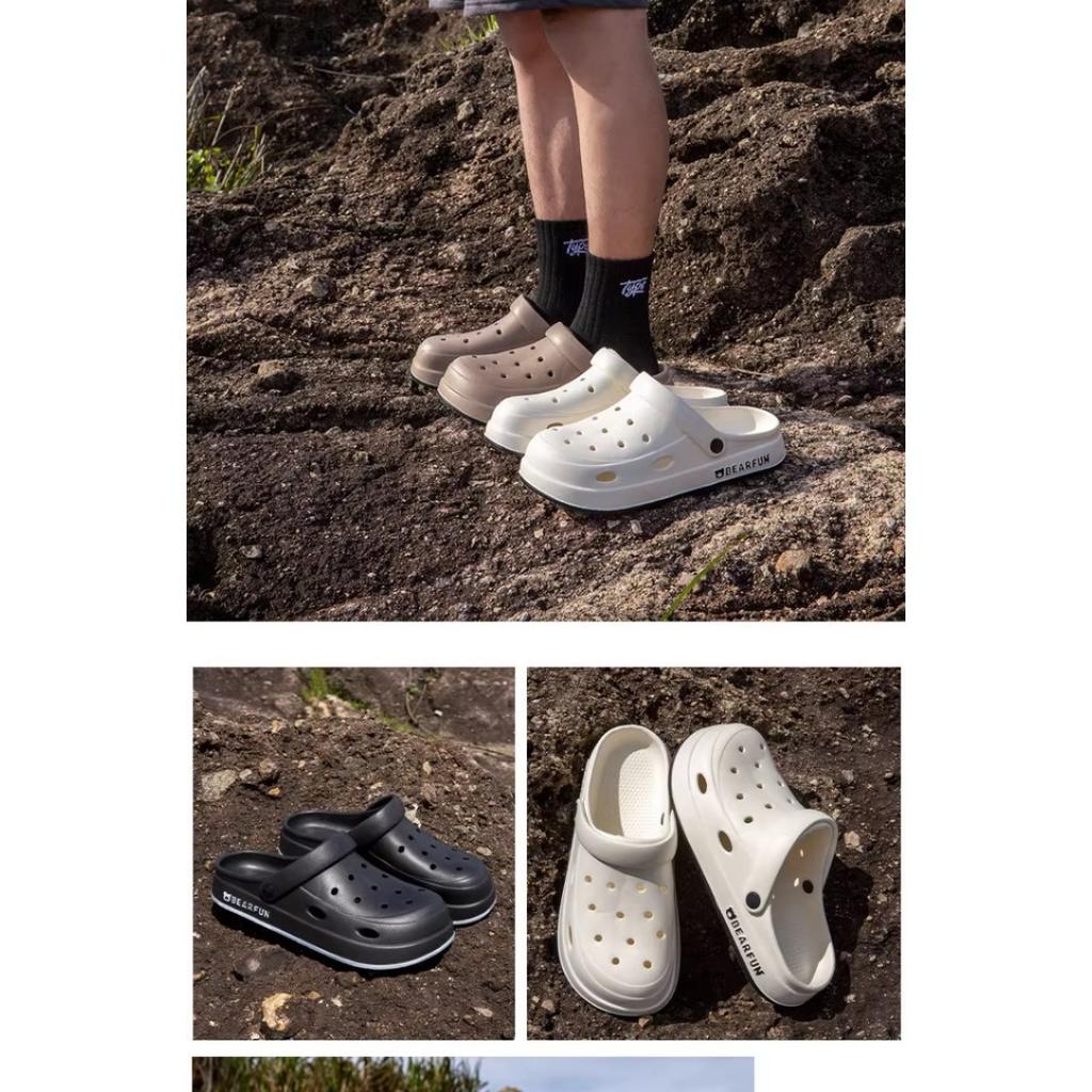 Sandalen - Leichte Sommer-Strand-Slipper mit dicker, gepolsterter Sohle, weicher runder Zehenpartie und minimalistischem Design für den Innen-/Außenbereich