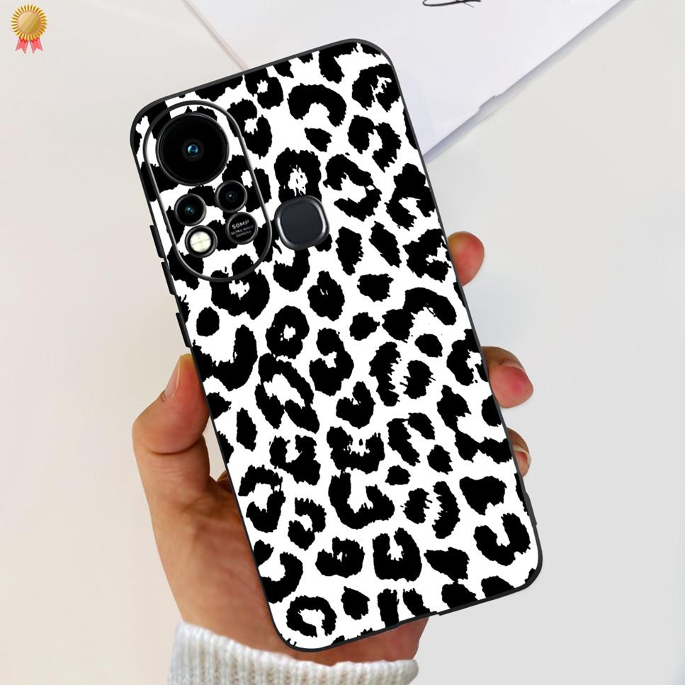For Infinix Hot 11s Case Back Cover Clear Cute Cat Black Soft Silicone Coque For Infinix Hot11S Hot 11S Phone Case Bumper Fudna