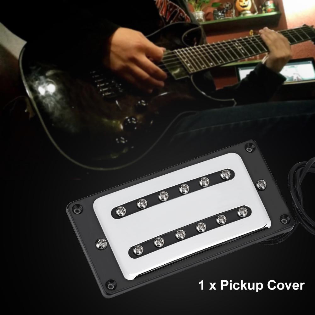 Two Slot Metal Guitar Pickup Case Brass Humbucker Cover for Electric Guitars