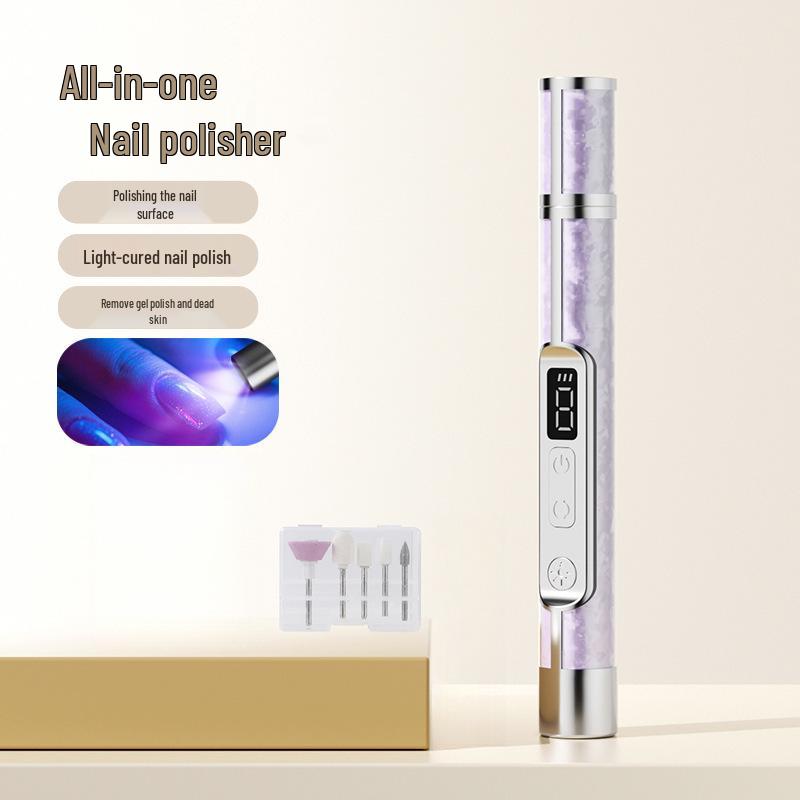 2-in-1 Elektrischer Nagelknipser & Polier-/Härtungs-LED-Lampe