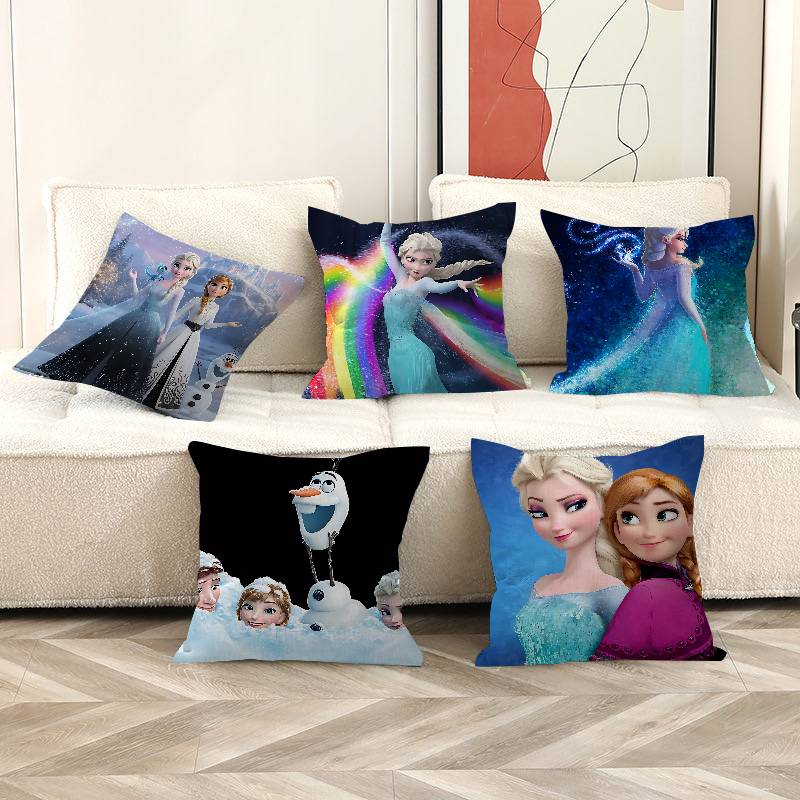 CartoonFFrozenes Personalized Pillow Cover Kids Bedroom Wild Party Decor Pillowcase Kid Birthday Shower Gift