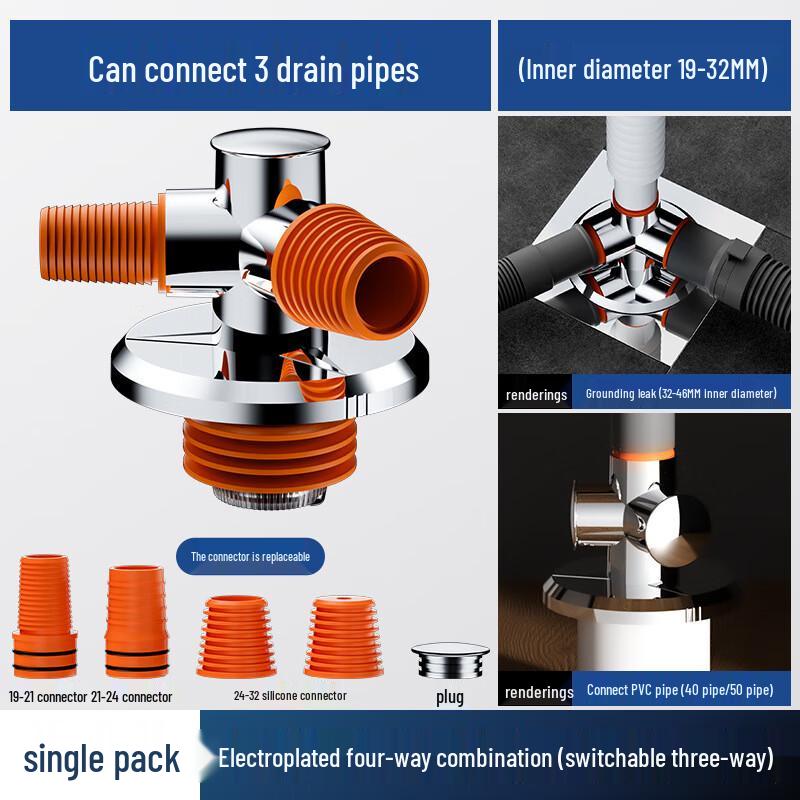 MDNG Washing Machine Floor Drain Connector