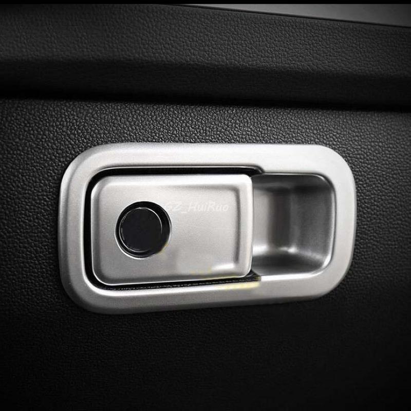 High Quality Abs Chrome Matte Inner Storage Box Glove Box Handle Cover Trim For Volkswagen VW Tiguan 2017 2018