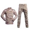 Costume de camouflage à manches longues, costume d'entraînement tactique respirant et résistant aux rayures pour les fans militaires