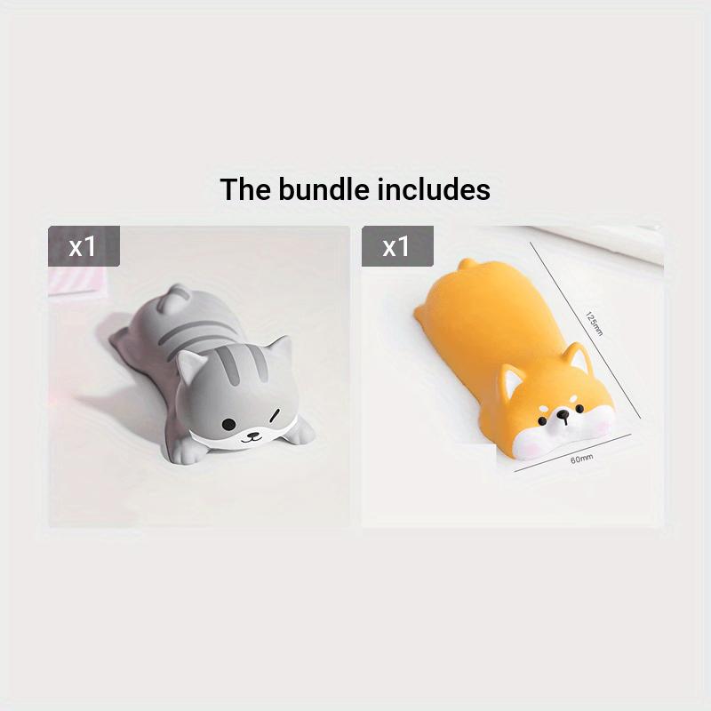 Ergonomic Wrist Rest Support - Cute Slow Rising PU Mouse Pad - Perfect for Computer Desks & Office Supplies