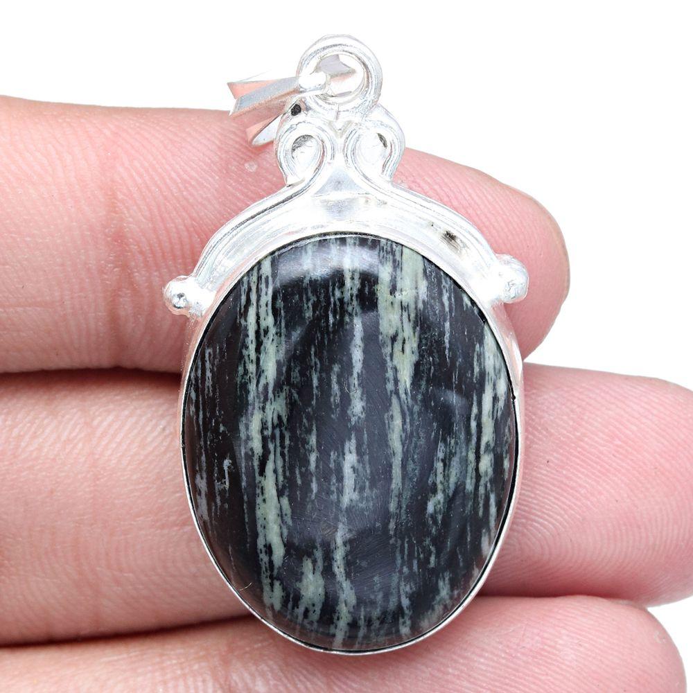 Pendant Star Galaxi Gemstone Handmade Mother'Day Silver Jewelry 1.75"