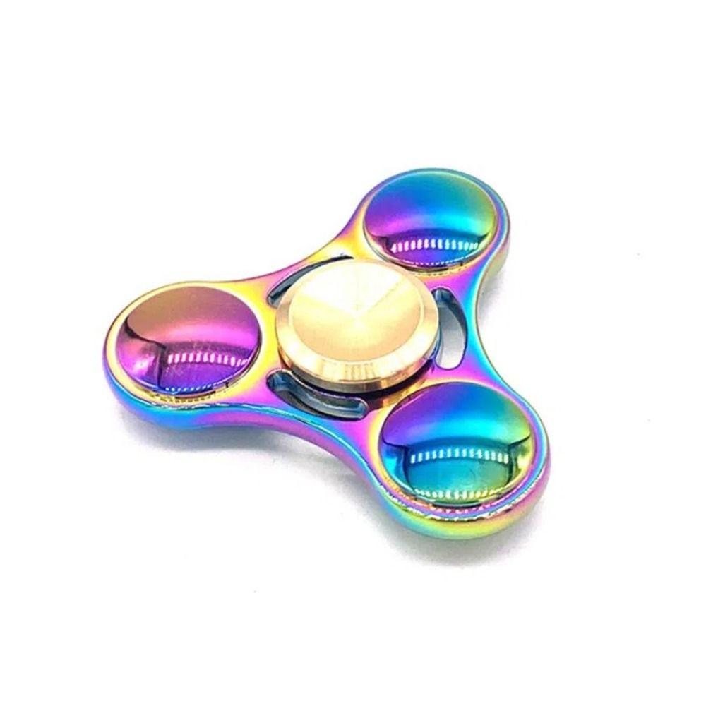 Copper Cap Hand Spinner Plating Colorful Fingertip Toy Fingertip Gyroscope  Office