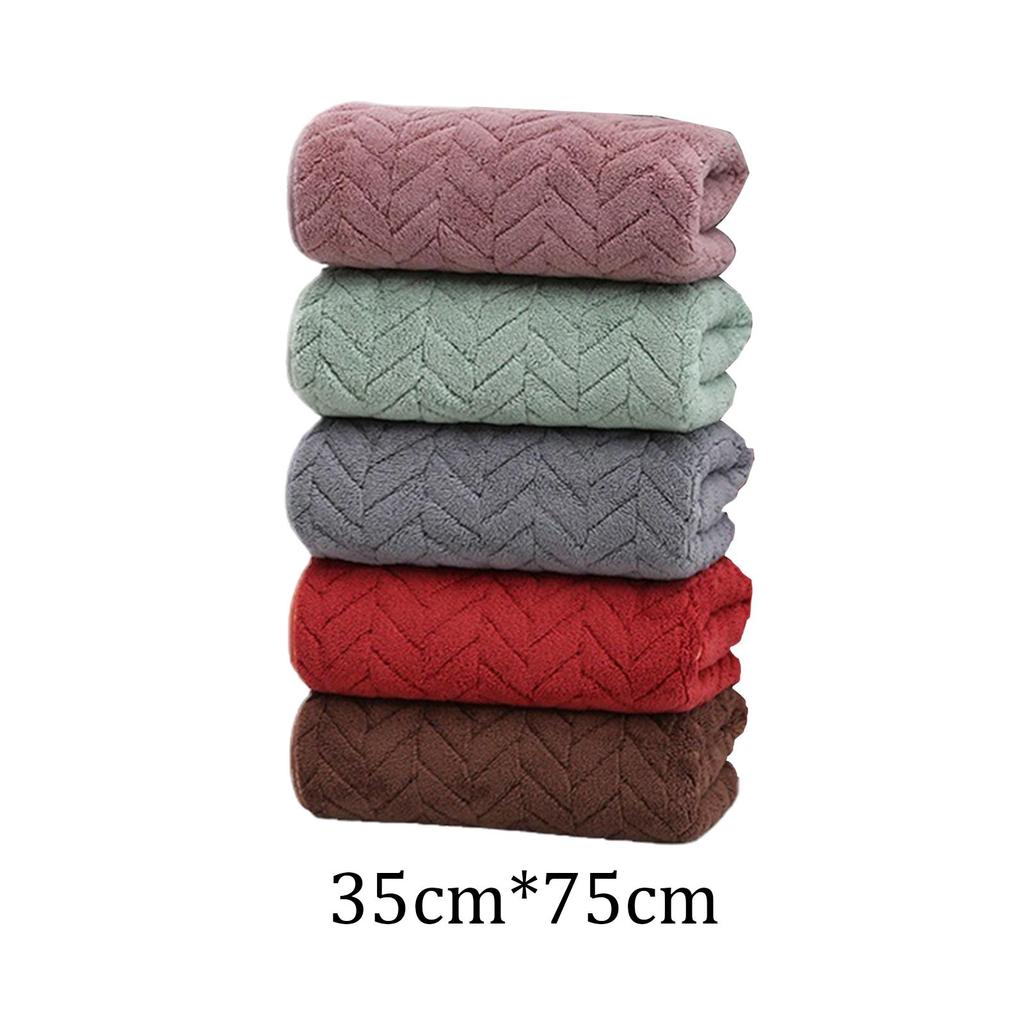5x Coral Velvet Bath Towels, SPA Hotel Towel, Quick Drying Towel for Sport, Bathroom, SPA, Gym,