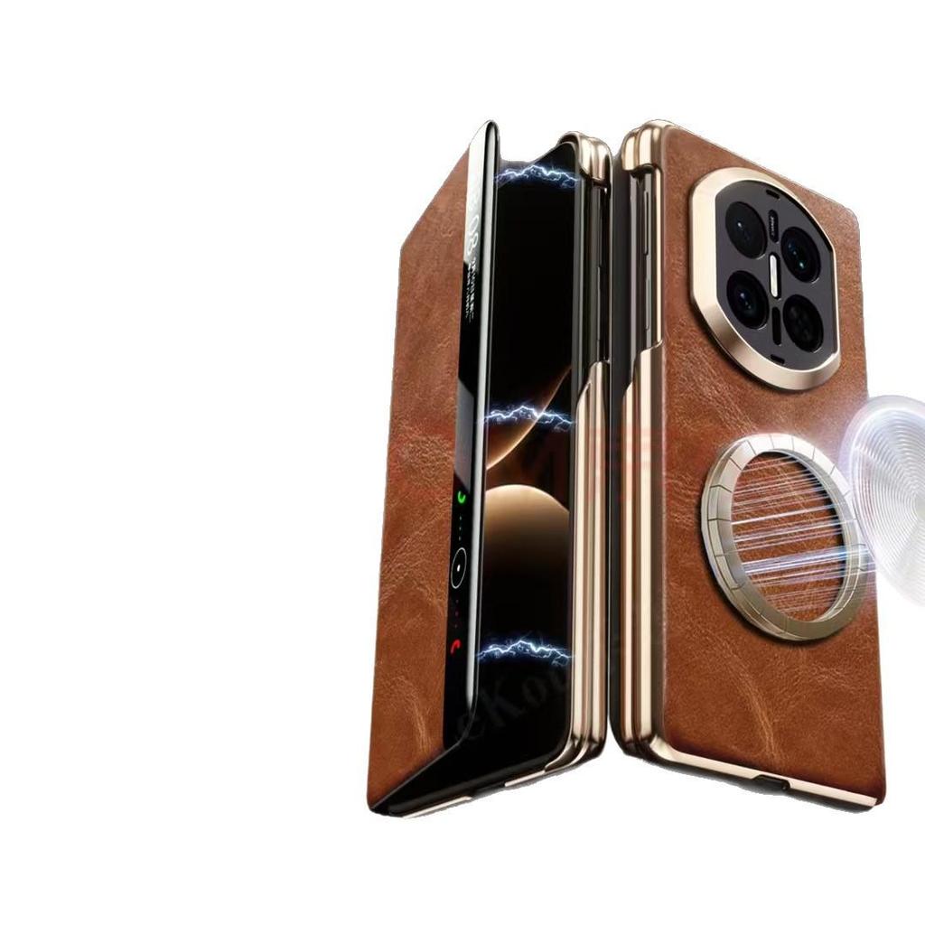 Huawei Mate X7 Leather Folding Screen Case – Drop-Proof, Magnetic Adsorption, Full Protection
