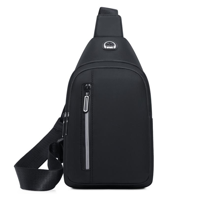 Men'S Oxford Cloth Breast Bag Multifunctional Sports Outdoor Leisure Shoulder Backpack Crossbody Bag