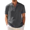 Men's Summer Leisure Culture Breathable Short Sleeved Shirt Top