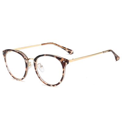 Men'S And Women'S Anti-Blue Flat Glasses, Plain Metal Frames, Trendy Glasses Frames