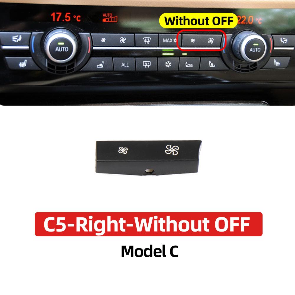 A/C Heater Climate Air Conditioning Control Panel Fan Speed Button Cover for BMW 5 7 Series F07 GT F10 F11 F01 F02 520 525 730