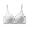 Lace petal cup bra, thin design, large chest, small collection, accessory breast, no steel ring, soft support, comfortable and breathable underwear