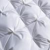 Court Style Soft Silk Twist Solid Color Down Quilt Shell - Silent Semi-Finished Version