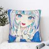 Gawr Gura Hololive Pillowcase Soft Polyester Cushion Cover Decorative  Throw Pillow Case Cover Home Zipper 40X40cm