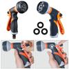 Pistola ad Acqua da Giardino a 8 Getto Ugello Tubo Multifunzionale Domestico Lavaggio Auto Cortile Spruzzatore Acqua Tubo Tubo Ugello Strumenti Spruzzatore