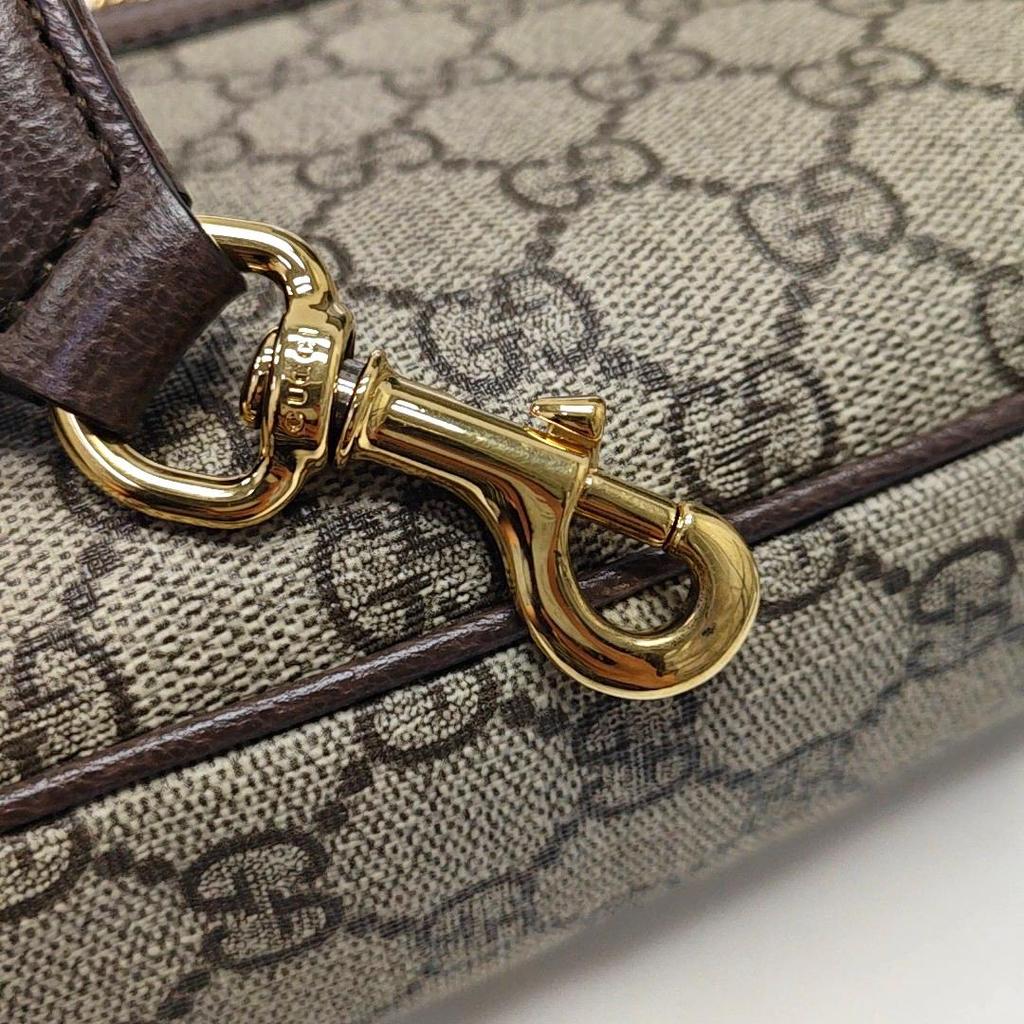 [Pre-Owned] Gucci Ophidia Small Handbag 'Beige/Ebony Supreme' - Very Good #1K35JWZ