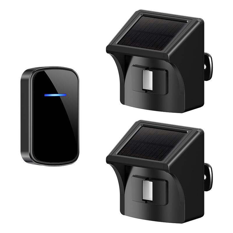 Solar-Powered Dual Detection Driveway Alarm & Wireless Doorbell System