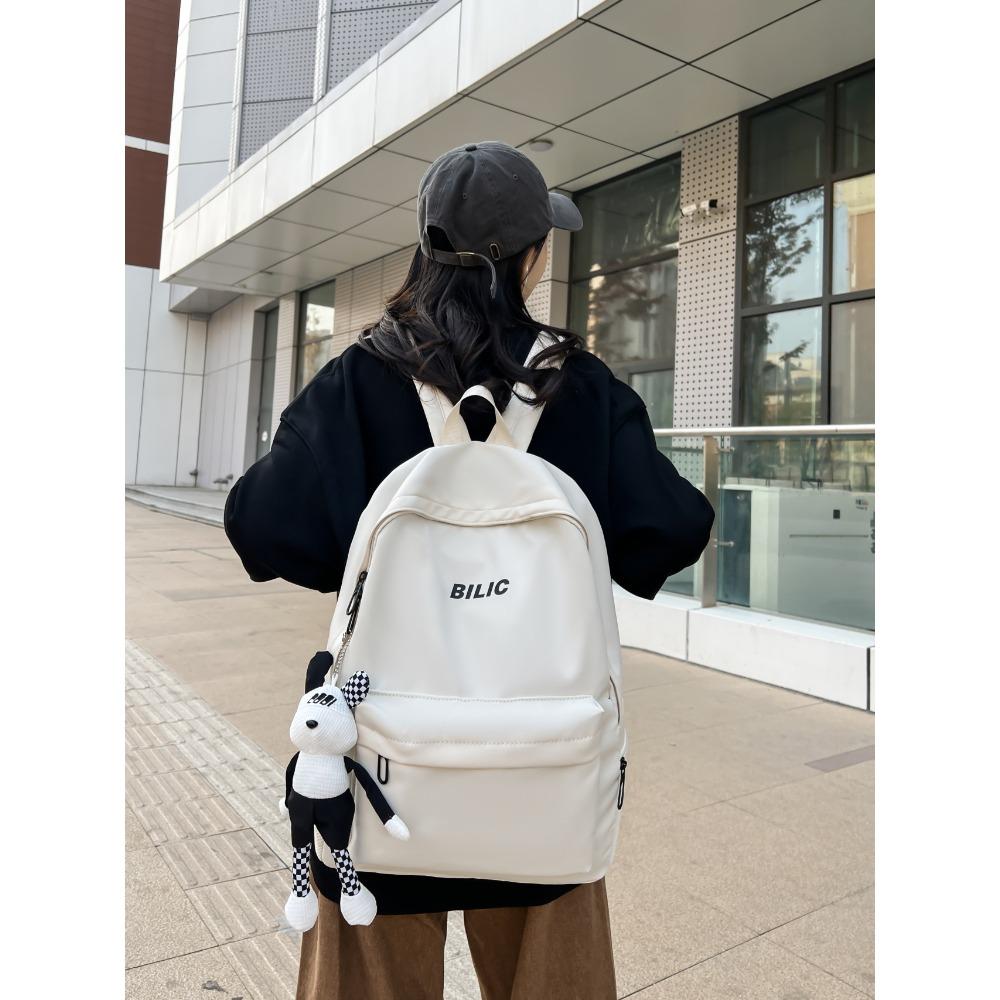 School Bag Men's New Large-capacity Backpack Female High School Student College Student Casual Backpack Bag Bag Advanced Fashion
