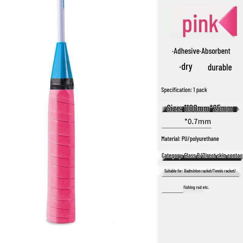 Stoßdämpfendes Badminton-/Angel-Griffband: Rutschfest, Schweißabsorbierend & Verdickter Griffwickel