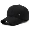 New Hat Middle-Aged Men'S Woolen Baseball Cap Thickened Ear Protector Winter Middle-Aged And Elderly Peaked Cap Dad Hat