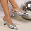 Mode 2025 Damenschuhe Slipper Damen High Heels Mode Flach Büro und Karriere Übergröße Bestseller Rutschfest Geschlossene Zehen Sandalen