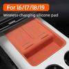 For Li Auto L6 L7 L8 L9 2022-2025 Car Wireless Charging Silicone Pad Central Control Storage Cup Slot Anti Slip Storage Pad
