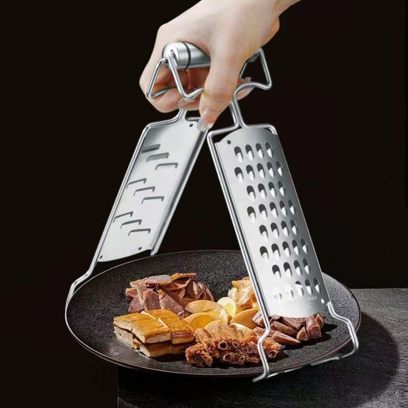 304 Stainless Steel Multifunctional Vegetable Grater, Peeler & Anti-Scald Bowl Holder