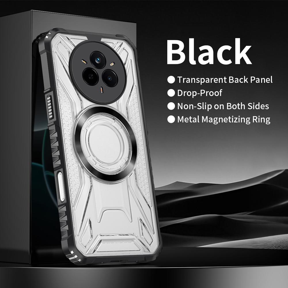 Magsafe Phone Case for Realme 14 Pro Plus Luxury Armor Magnetic PC+TPU Shockproof Hard Back Cover for Realme 14pro 14T 14X 13