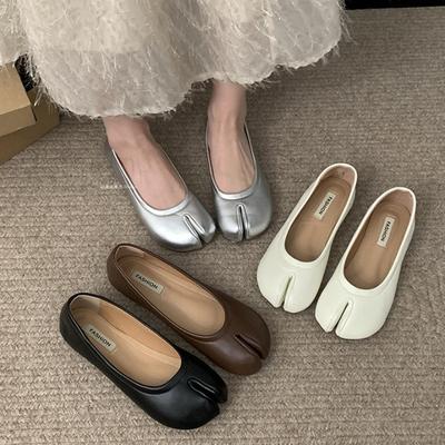 New Flat Shoes Single Shoes One-foot Soft-soled Bean-shaped Shoes