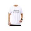 Li Ning Letter Logo Printed Quick-Dry Short Sleeve T-Shirt Unisex Tops White YTST049-1