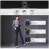 2024 Women's High-Waist Micro-Flared Pants: Warm, Loose, and Drape-Style for Spring, Autumn, & Winter