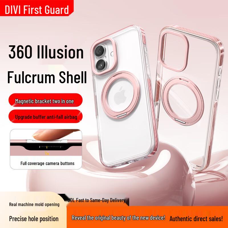 

First Guard Magnetic iPhone Case with 360° Rotating Stand iPhone 17