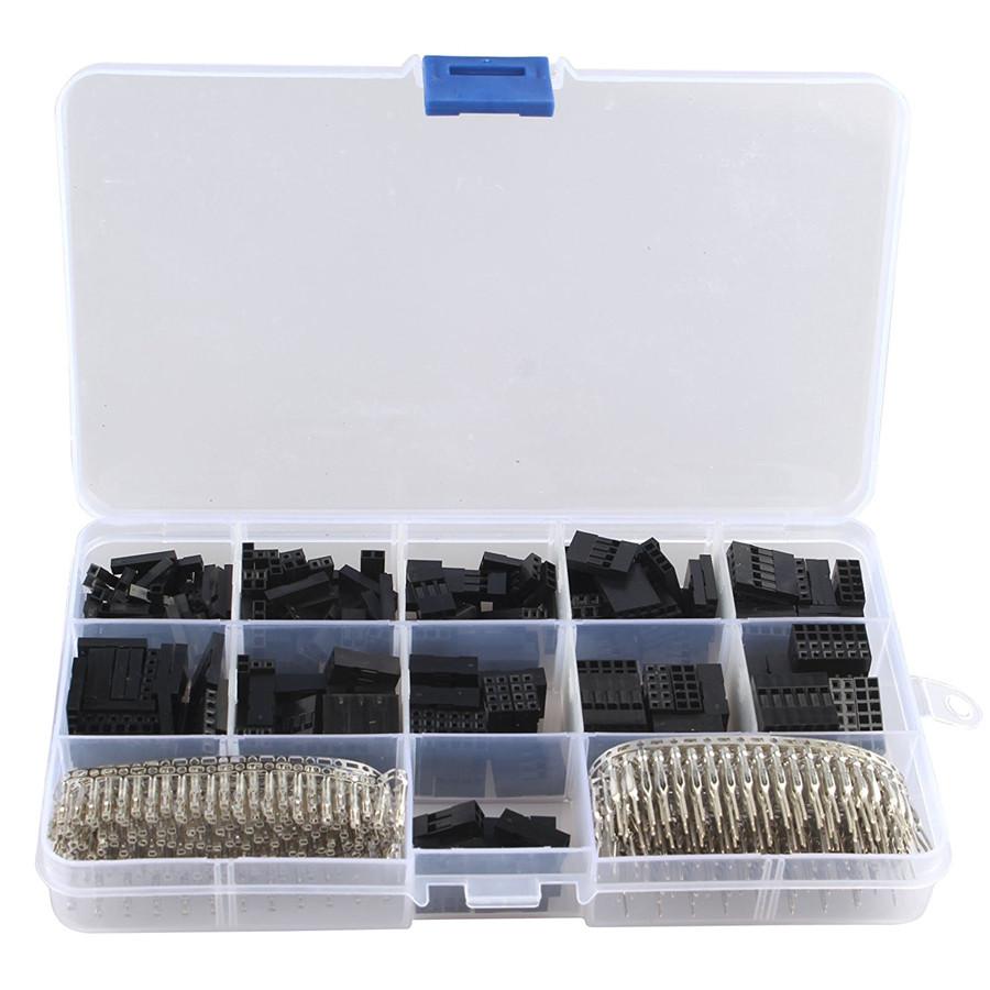 SN01B Terminal Crimping Plier Tool + 620pcs/set Connector 2.54mm Male Female Jumper Header Housing Cable Wire Terminal Connector Crimp Pins