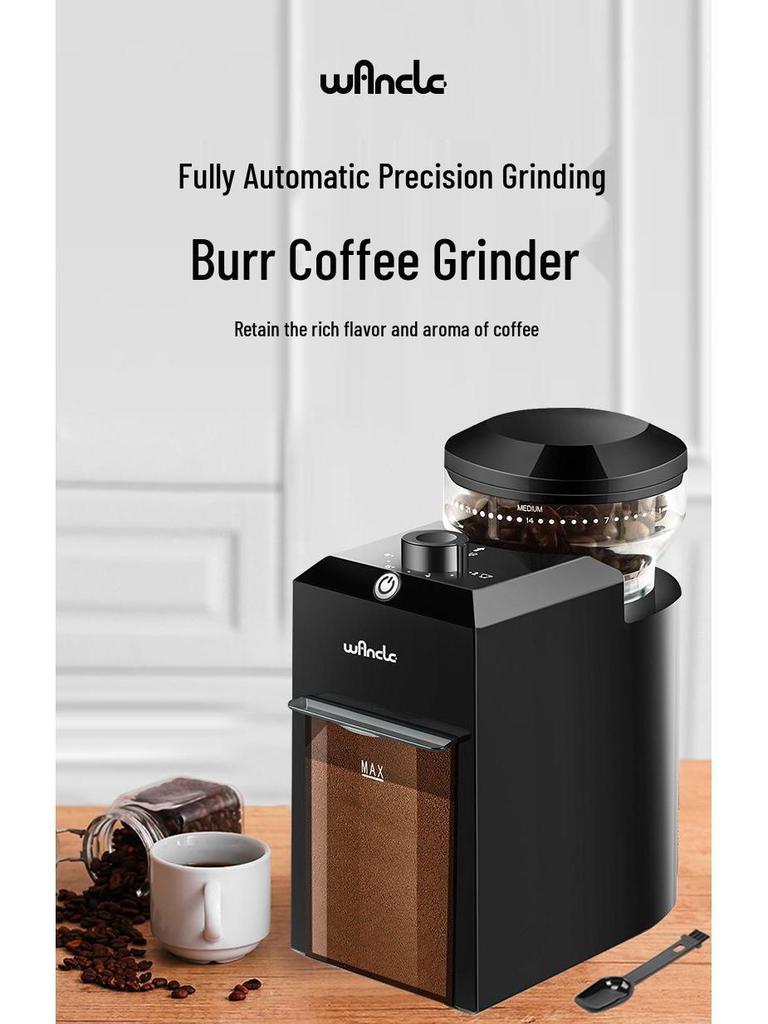 Brand New Automatic Coffee Grinder for Home - Italian American Design, Small Electric, Free Shipping