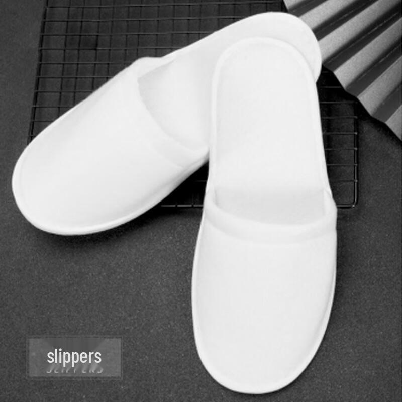 Одноразовые махровые гостиничные тапочки