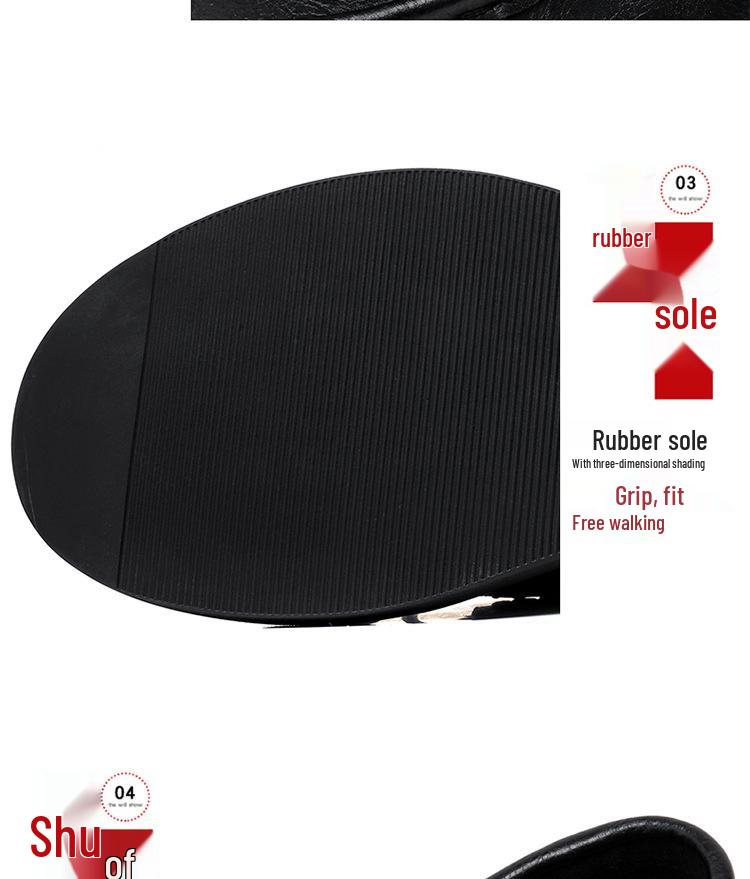 2024 Summer Men's Trendy British Style Casual Low-Top Thick-Soled Leather Shoes 43188-R