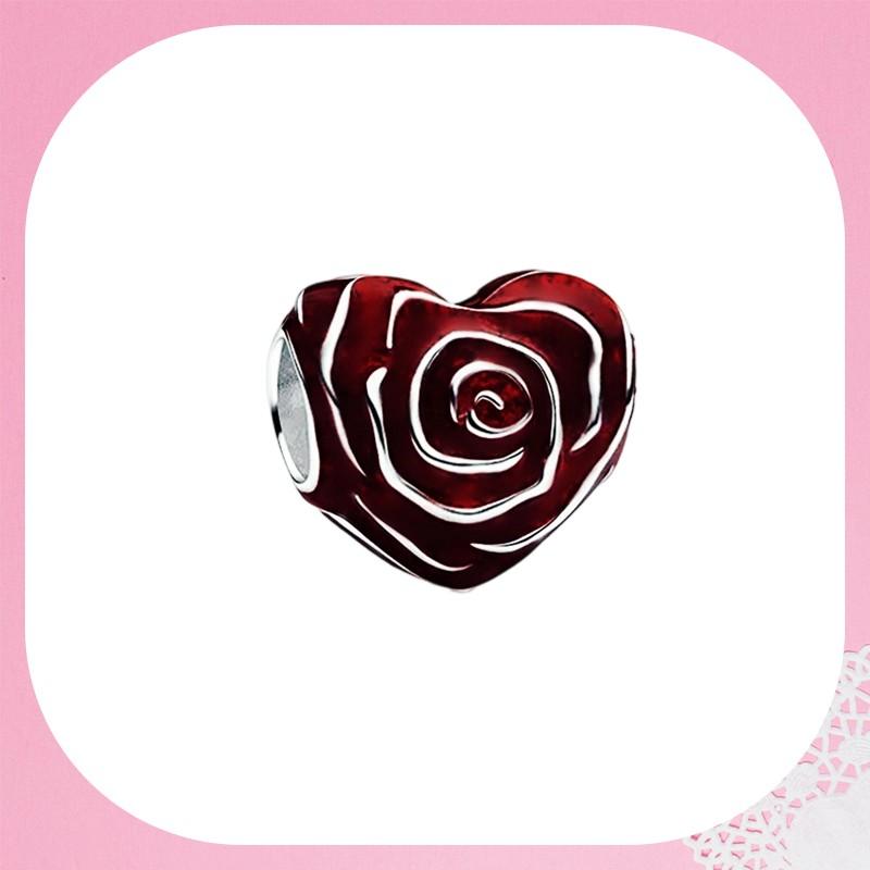 Sparkling Rose In Bloom Series Charm Bead Purple Pink Rose In Bloom Fit Original Bracelets Accessories Diy Jewelry Gift