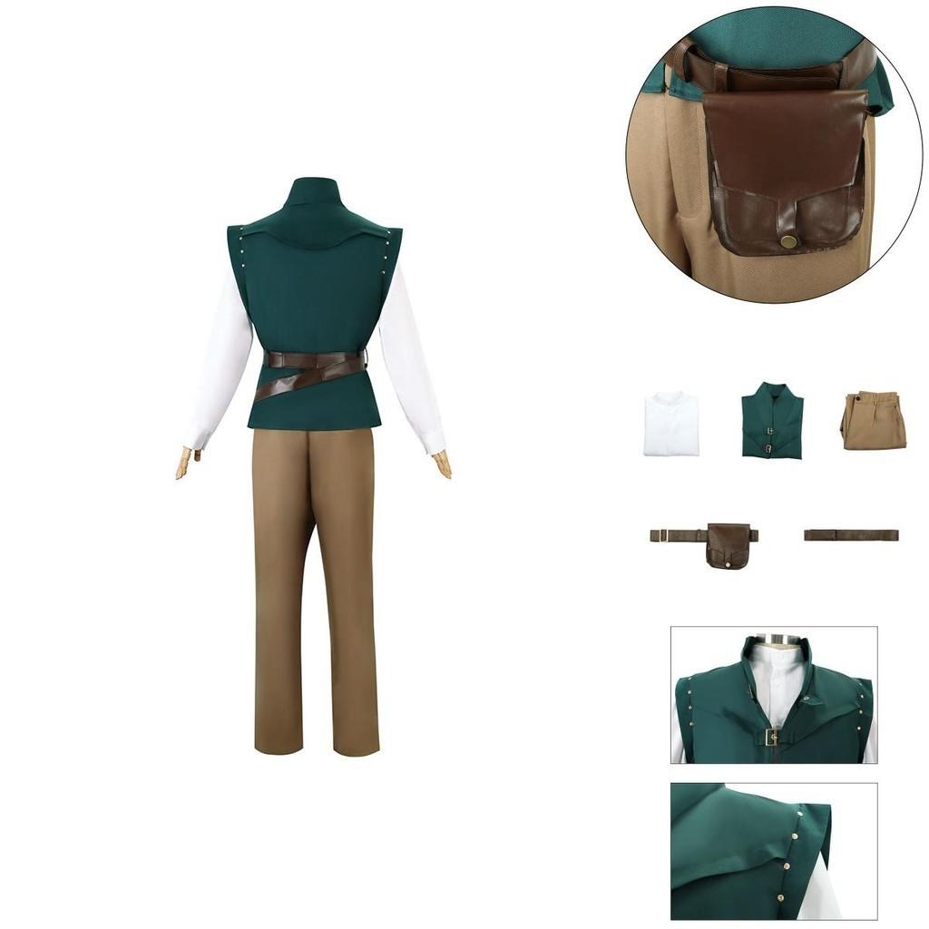 Enchanting Magic Cosplay Costume With Long Hair For Princess Cosplay Featuring Lettuce Prince Flynn Rider Polyester Fiber