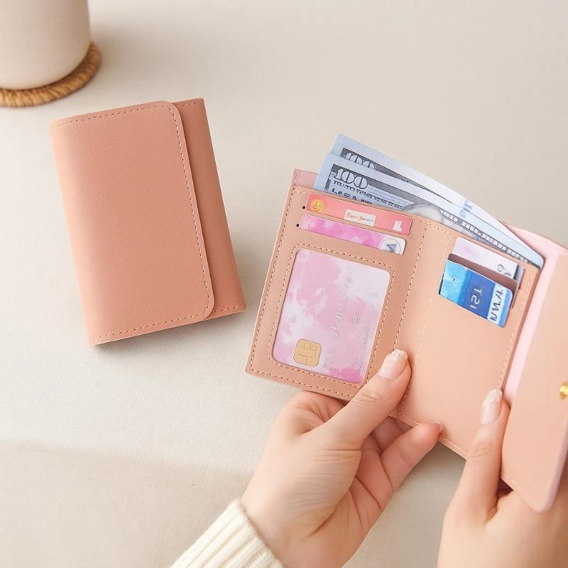 Simple Short Women Wallets High Quality Card Holder Large Capacity Female Coin Purses Small Card Bag Wallet For Girls Purses