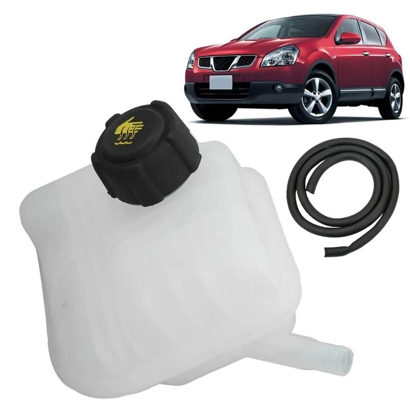 Plastic Overflow Reservoir Cooling Water Tank Car Engine Coolant Expansion Pot with Cover for 2007-2013 Enduring